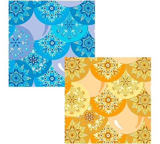 Изображение товара Подставка под горячее МУЛЬТИДОМ Шарики-Снежинки размер 14x14 см, 2 цвета МТ2-138