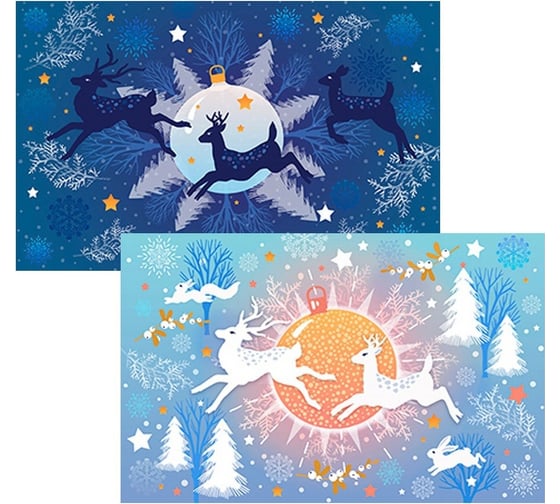 Изображение товара Салфетка МУЛЬТИДОМ Волшебный олень размер 41x26 см, 2 дизайна МТ2-146