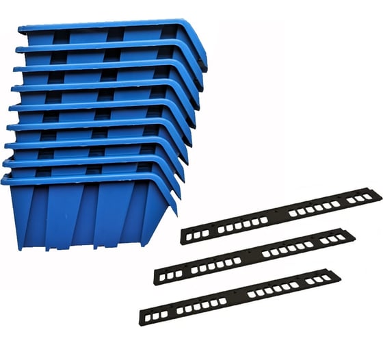 Изображение товара Набор ACCURATE лоток для метизов №1 (150х95х70 мм) 9 шт. с планкой 3 шт. ЛМ-1-150-9