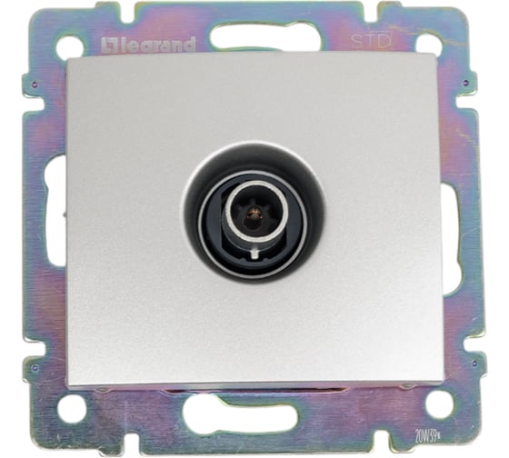 Изображение товара Розетка Legrand TV (телевизионная) Legrand Valena "звезда" алюминий 694345