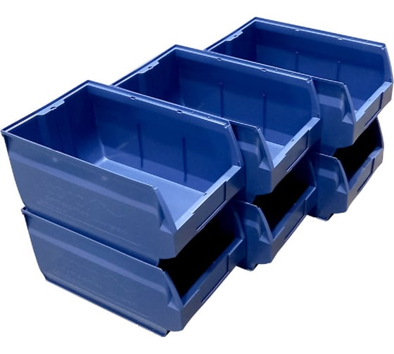 Изображение товара Ящик Тара.ру п/п, 500x310x250 мм, Venezia, комплект из 6 шт., цв. синий 27244