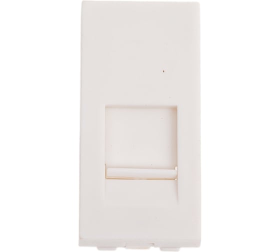 Изображение товара Накладка для телефонной, компьютерной розетки LK Studio RJ, 45х22,5 мм белый LK45 853104-1