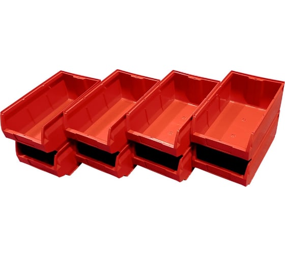 Изображение товара Ящик Тара.ру п/п, 500x310x200 мм, Palermo, комплект из 8 шт., цв. красный 27247