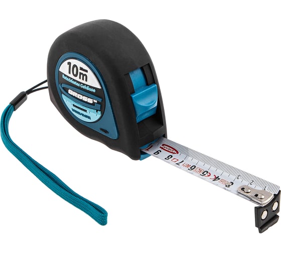 Изображение товара Рулетка GROSS Ergonomisch 10 м x 25 мм, магнитный обрезиненный зацеп 31105