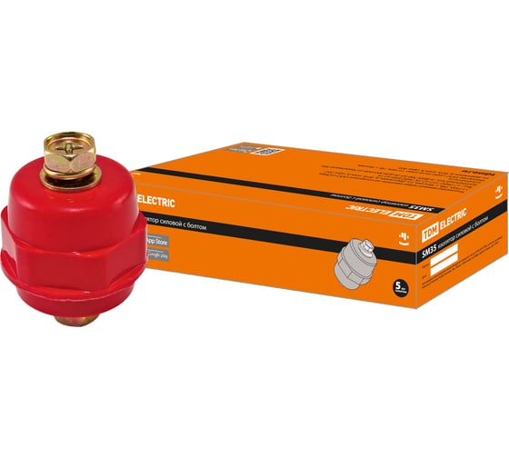 Изображение товара Силовой изолятор TDM ELECTRIC SM35 H35xD32xM10 мм, с болтом SQ0807-0057