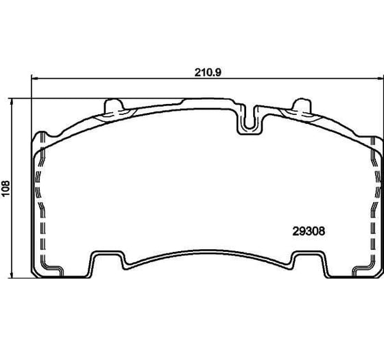 Изображение товара Колодки тормозные дисковые для прицепов BPW с монтажным комплектом TRIALLI PFT 29171