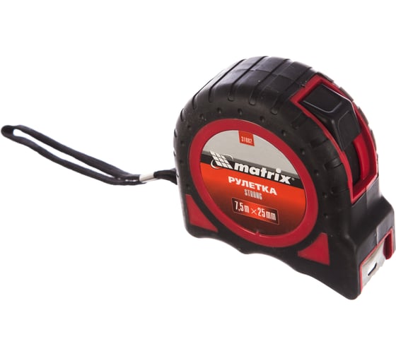 Изображение товара Рулетка 7,5м х 25 мм Strong MATRIX 31082