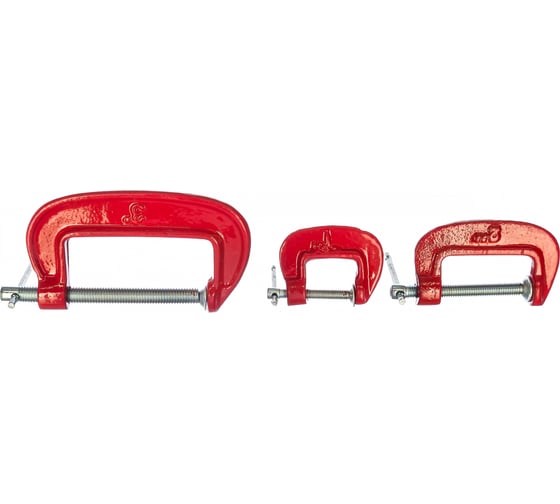 Изображение товара Набор струбцин тип G FIT 59230, 25,50,75 мм