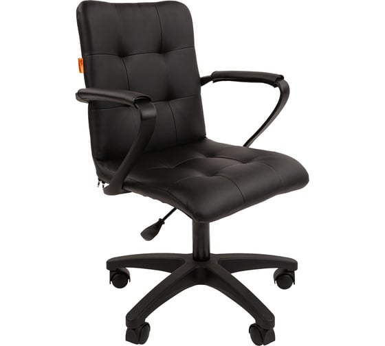 Изображение товара Компьютерное кресло CHAIRMAN 030, с подлокотниками, экокожа, черный 00-07107524