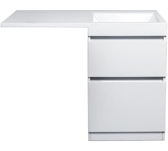 Изображение товара Напольная тумба Style Line "Даллас 115" Люкс белая PLUS СС-00000515