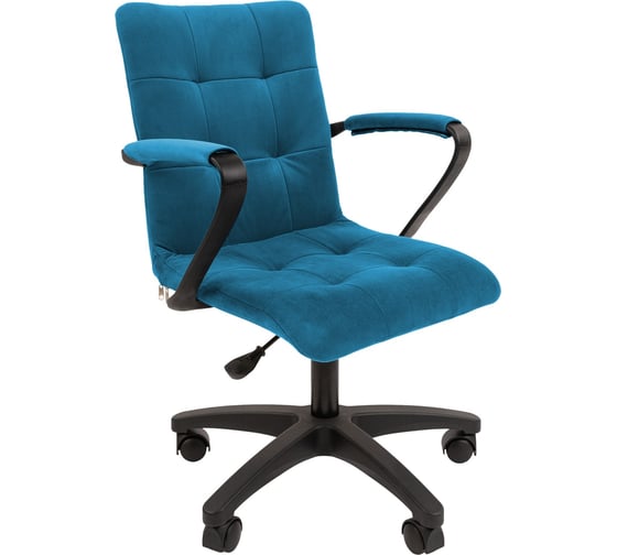 Изображение товара Компьютерное кресло CHAIRMAN 030, с подлокотниками, ткань, бирюзовый 00-07107533