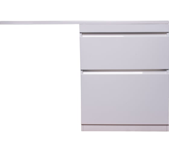 Изображение товара Напольная тумба Style Line "Даллас 130" Люкс белая PLUS СС-00000557