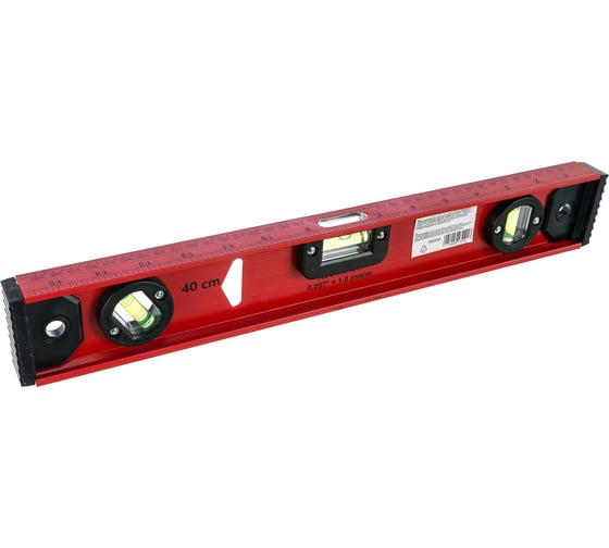 Изображение товара Усиленный алюминиевый уровень 400 мм MATRIX Рельс 34004