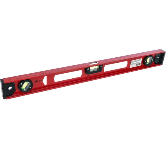 Изображение товара Усиленный алюминиевый уровень 600 мм, 3 глазка MATRIX Рельс 34006