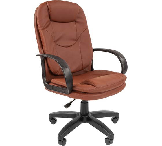 Изображение товара Компьютерное кресло CHAIRMAN ст-68 экокожа, коричневый 00-07069917