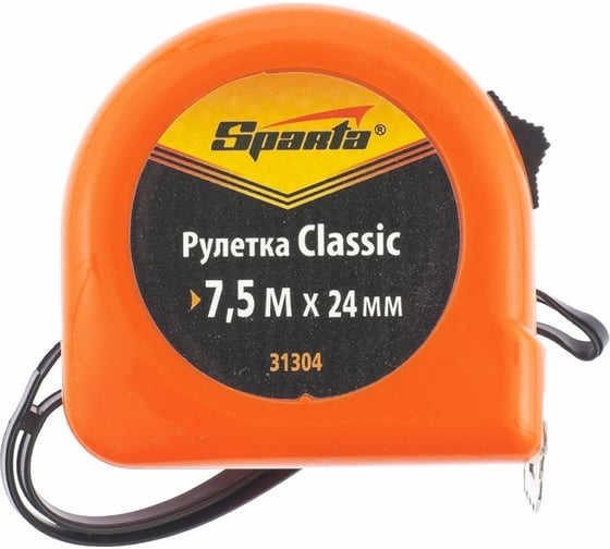 Изображение товара Рулетка SPARTA Classic,7.5 м х 24 мм, пластиковый корпус// 31304