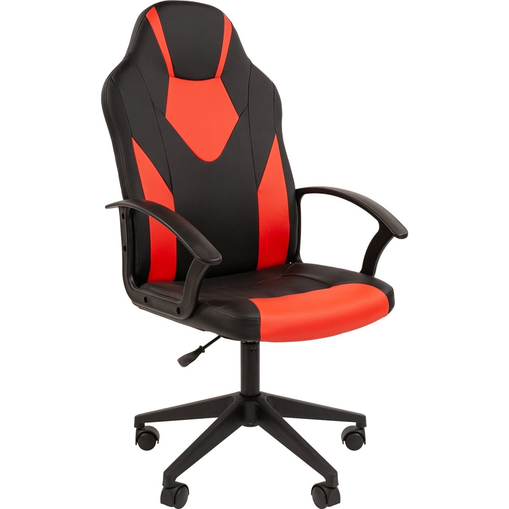 Изображение товара Компьютерное кресло CHAIRMAN ст-17 гейм из экокожи черное и красное