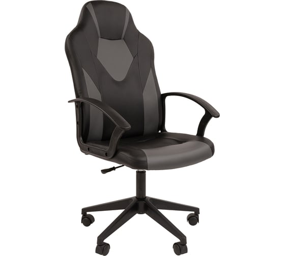Изображение товара Компьютерное кресло CHAIRMAN ст-17 гейм, экокожа, черный, серый 00-07104022