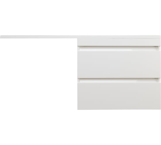 Изображение товара Подвесная тумба Style Line "Даллас 130" Люкс белая PLUS СС-00000600