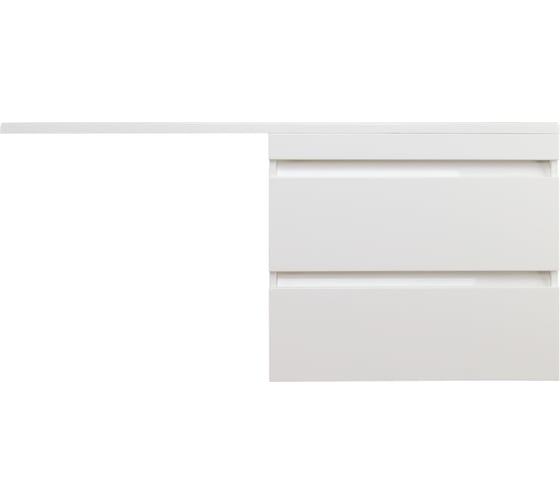 Изображение товара Подвесная тумба Style Line "Даллас 150" 2 ящика, Люкс белая PLUS СС-00002304