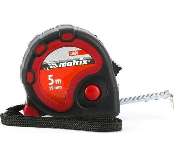 Изображение товара Рулетка 5 м х 19 мм Status 3 fixations MATRIX 31034