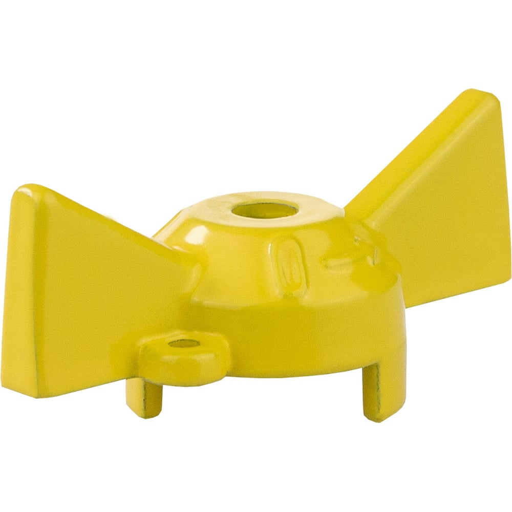 Ручка-бабочка для крана MasterProf желтая, 1/2"-3/4" ИС.131525