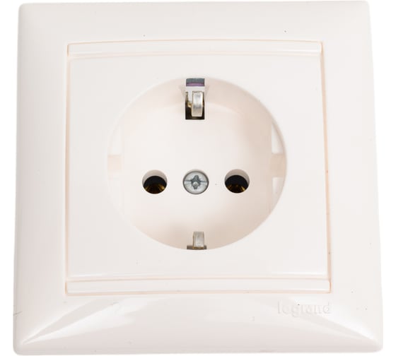 Изображение товара Розетка Legrand с заземлением Legrand Valena с лицевой панелью и рамкой в сборе 16А 250В винтовые зажимы белый 774423