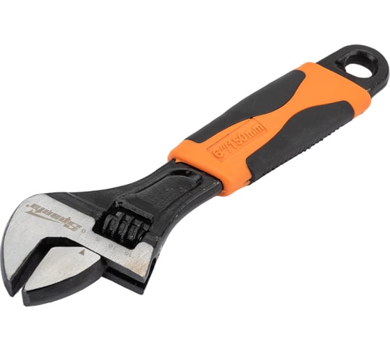 Изображение товара Разводной ключ 150 мм SPARTA двухкомпонентная рукоятка// 15541