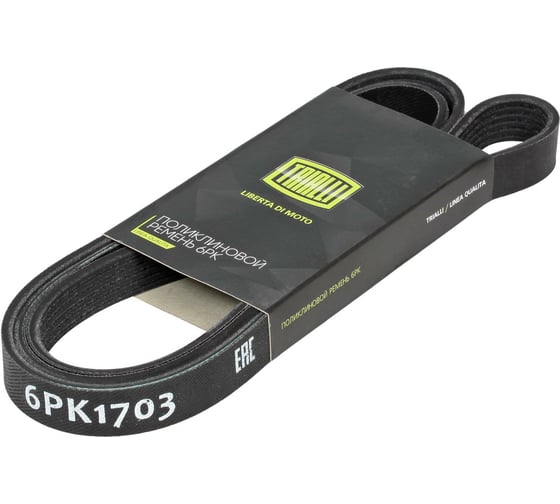 Изображение товара Ремень приводной генератора для автомобилей КАМАЗ 6520 Евро 2-3-4 TRIALLI 6PK1703