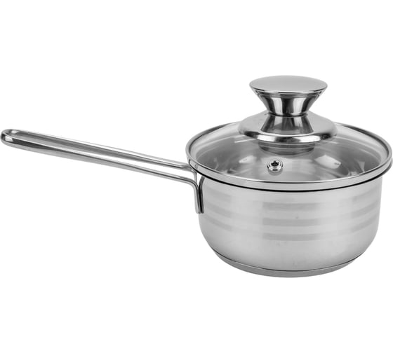 Изображение товара Ковш Regent inox 12см/0.7л с крышкой Linea BIMBO vitro (индукция) 93-BIMv-04