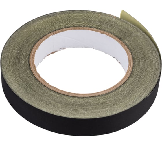 Изображение товара Ацетатная тканевая клейкая лента ZeepDeep ширина 20 мм, черный 805547