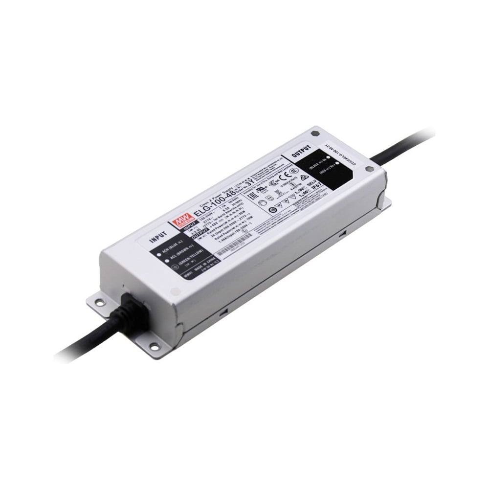 Изображение товара Блок питания Mean Well ELG-100-36B-3Y 95.8W IP67 для светодиодов