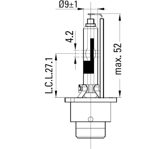 Изображение товара Лампа Nord-Yada ксенон, D2R, 4300 K 901909