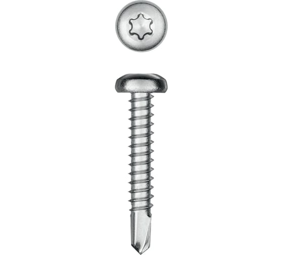 Изображение товара Нержавеющие саморезы KRAFTOOL DS-P с полукруглой головкой, 32x3.9 мм, 380 шт. 300931-39-032