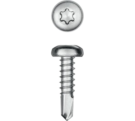 Изображение товара Нержавеющие саморезы KRAFTOOL DS-P с полукруглой головкой, 13x4.2 мм, 600 шт. 300931-42-013