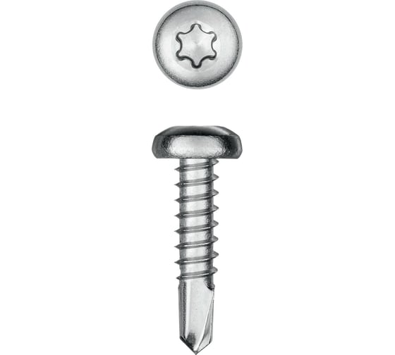 Изображение товара Нержавеющие саморезы KRAFTOOL DS-P с полукруглой головкой, 16x4.8 мм, 400 шт. 300931-48-016