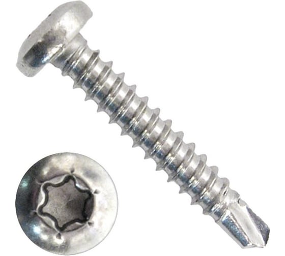 Изображение товара Нержавеющие саморезы KRAFTOOL DS-P с полукруглой головкой, 32x4.8 мм, 250 шт. 300931-48-032