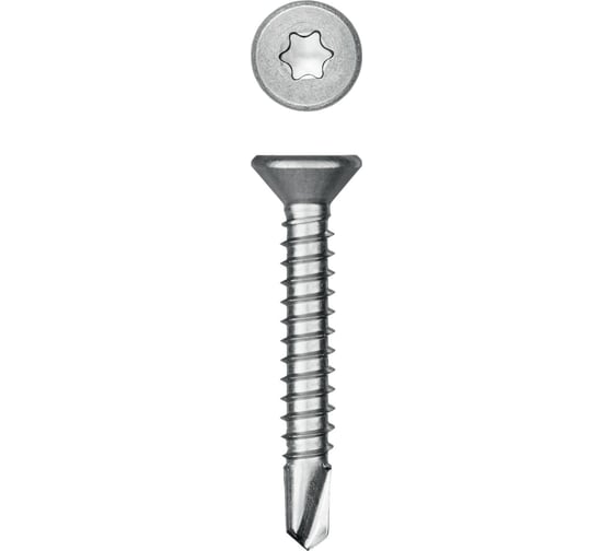 Изображение товара Нержавеющие саморезы KRAFTOOL DS-C с потайной головкой, 32x4.8 мм, 250 шт. 300932-48-032