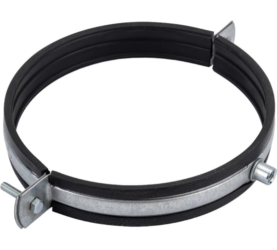 Изображение товара Хомут для вентиляционных каналов Lucky Guy д=162 мм, 25х1,2 мм, цинк, с резиновой прокладкой 400 04 162 8Р