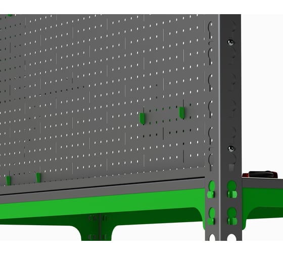 Изображение товара Стол-верстак 950x1600x500 (две полки) + перфопанель с комплектом аксессуаров SVPIIPRIA951650