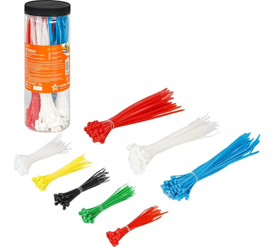 Изображение товара Кабельные стяжки Airline нейлон, цвет., 300 шт. ADTC001
