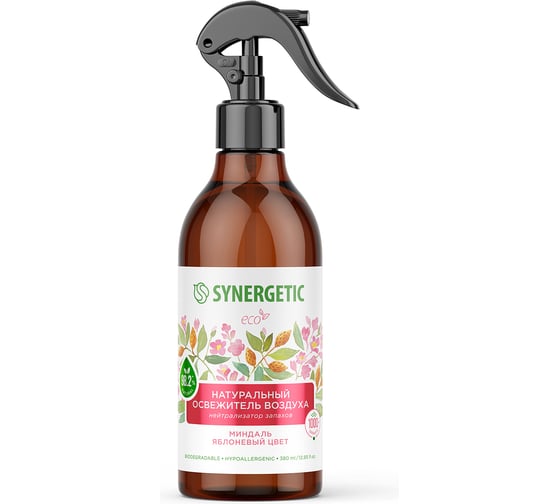 Изображение товара Освежитель воздуха SYNERGETIC Миндаль и яблоневый цвет 380 мл 900001