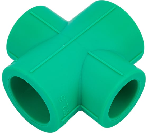 Изображение товара Переходная крестовина Blue Ocean полипропиленовая, 25x20 мм, зеленая PPRF/RCP(G)-25х20