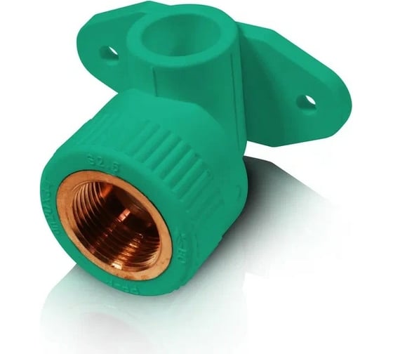 Изображение товара Полипропиленовая водорозетка Blue Ocean внутренняя резьба 20x1/2", угол 90 градусов, зеленая PPRF/IT90E-1(G)-20х1/2"