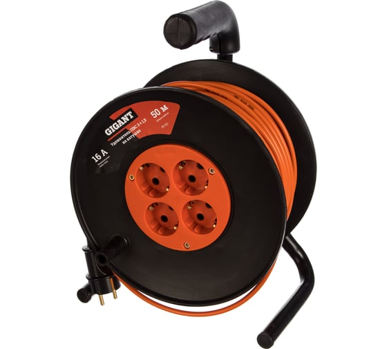 Изображение товара Удлинитель Gigant ПВС 3x1,5 50м на катушке 80073