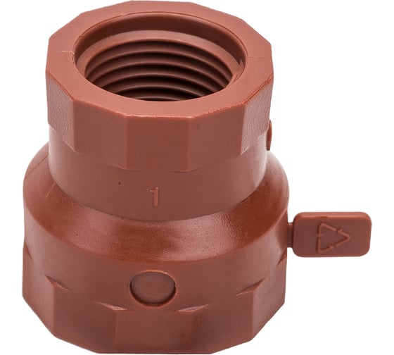 Изображение товара Переходная муфта ПП AV Engineering 3/4"х1/2"с внутренней резьбой, коричневая AVE159016