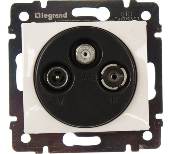 Изображение товара Розетка Legrand TV-FM-SAT Legrand Valena проходная белый 774437