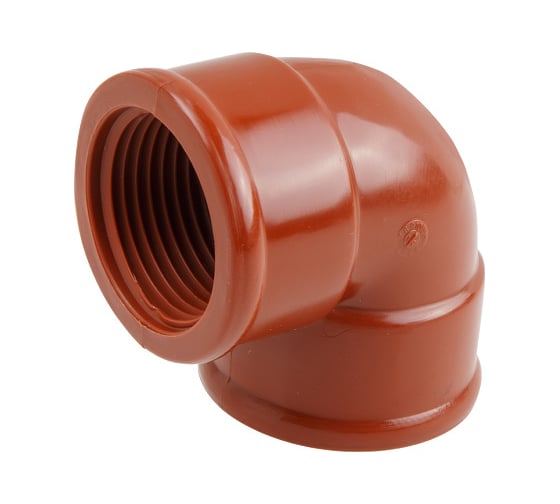 Изображение товара Угольник ПП AV Engineering 3/4" с внутренней резьбой, коричневый AVE159005