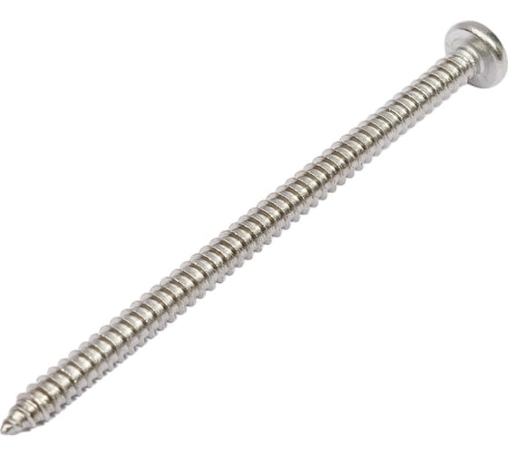 Изображение товара Саморез с полукруглой головкой КРЕП-КОМП DIN 7981, нержавейка А2, 4,8х80, 200 шт. шпн4880