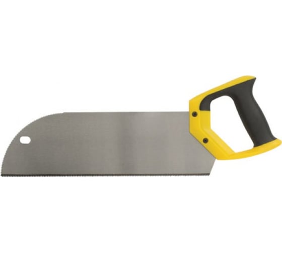 Изображение товара Ножовка по фанере с запилом, черно-желтая ручка, 350 мм, 12 TPI 41284